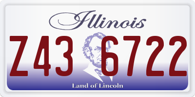IL license plate Z436722