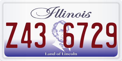 IL license plate Z436729
