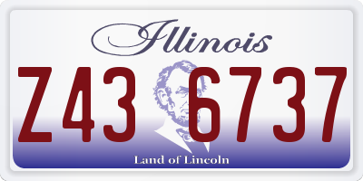IL license plate Z436737