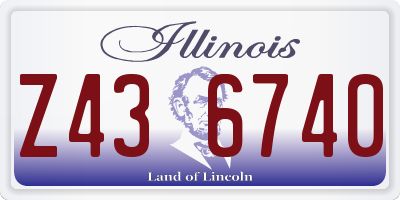 IL license plate Z436740