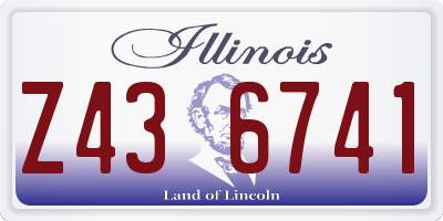 IL license plate Z436741
