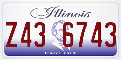 IL license plate Z436743