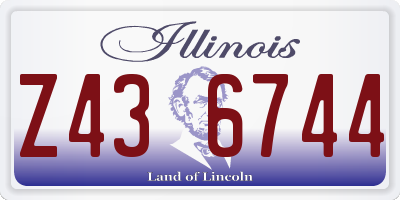 IL license plate Z436744