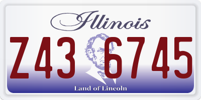 IL license plate Z436745