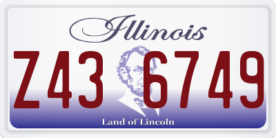 IL license plate Z436749