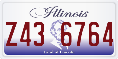 IL license plate Z436764