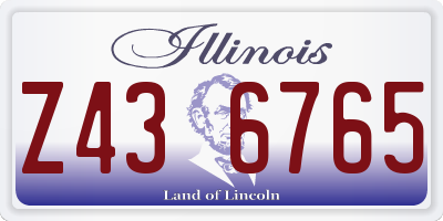 IL license plate Z436765