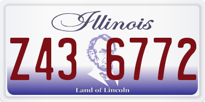 IL license plate Z436772