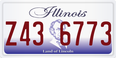 IL license plate Z436773