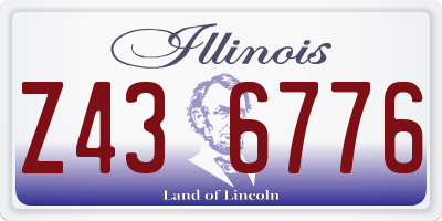 IL license plate Z436776