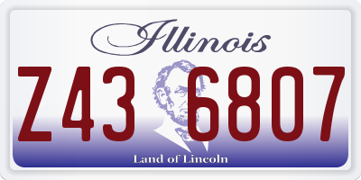 IL license plate Z436807
