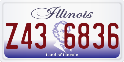 IL license plate Z436836