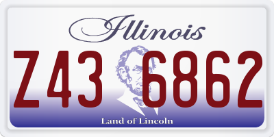 IL license plate Z436862