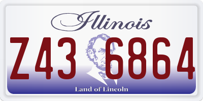 IL license plate Z436864