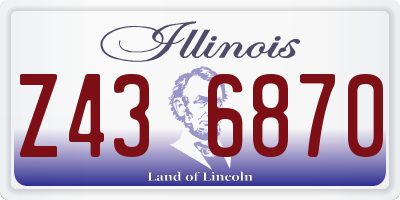 IL license plate Z436870