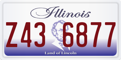 IL license plate Z436877