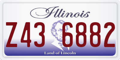 IL license plate Z436882