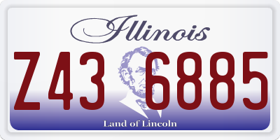 IL license plate Z436885