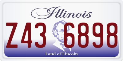 IL license plate Z436898