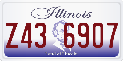 IL license plate Z436907