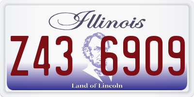 IL license plate Z436909