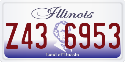 IL license plate Z436953
