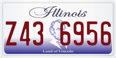 IL license plate Z436956