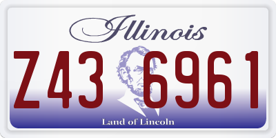 IL license plate Z436961