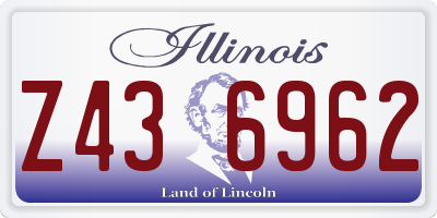 IL license plate Z436962