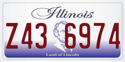 IL license plate Z436974