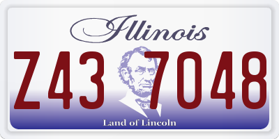 IL license plate Z437048