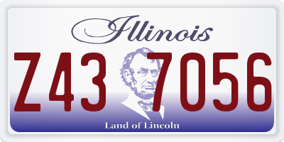 IL license plate Z437056