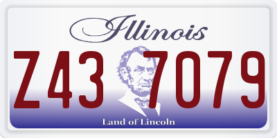 IL license plate Z437079