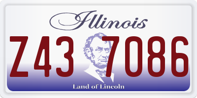 IL license plate Z437086