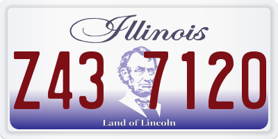 IL license plate Z437120