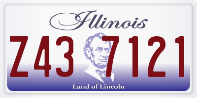 IL license plate Z437121