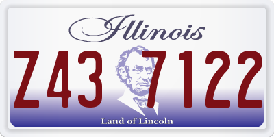 IL license plate Z437122