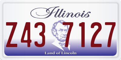 IL license plate Z437127
