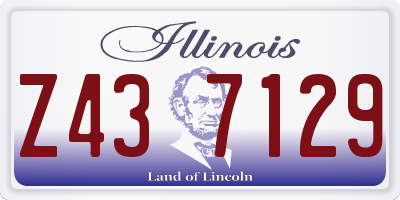 IL license plate Z437129