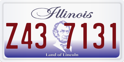 IL license plate Z437131