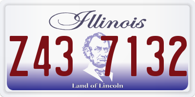 IL license plate Z437132