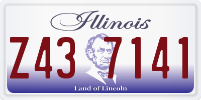 IL license plate Z437141