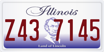 IL license plate Z437145