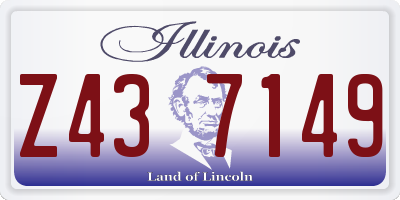 IL license plate Z437149