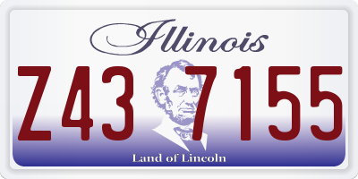 IL license plate Z437155