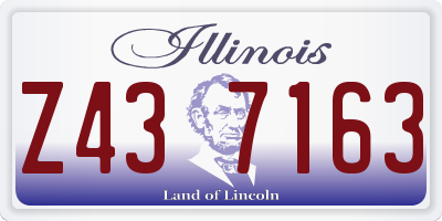 IL license plate Z437163