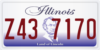 IL license plate Z437170