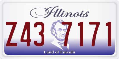 IL license plate Z437171