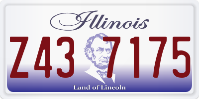 IL license plate Z437175
