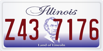 IL license plate Z437176